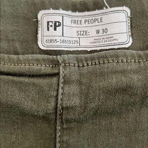 Free People Olive Green Pants